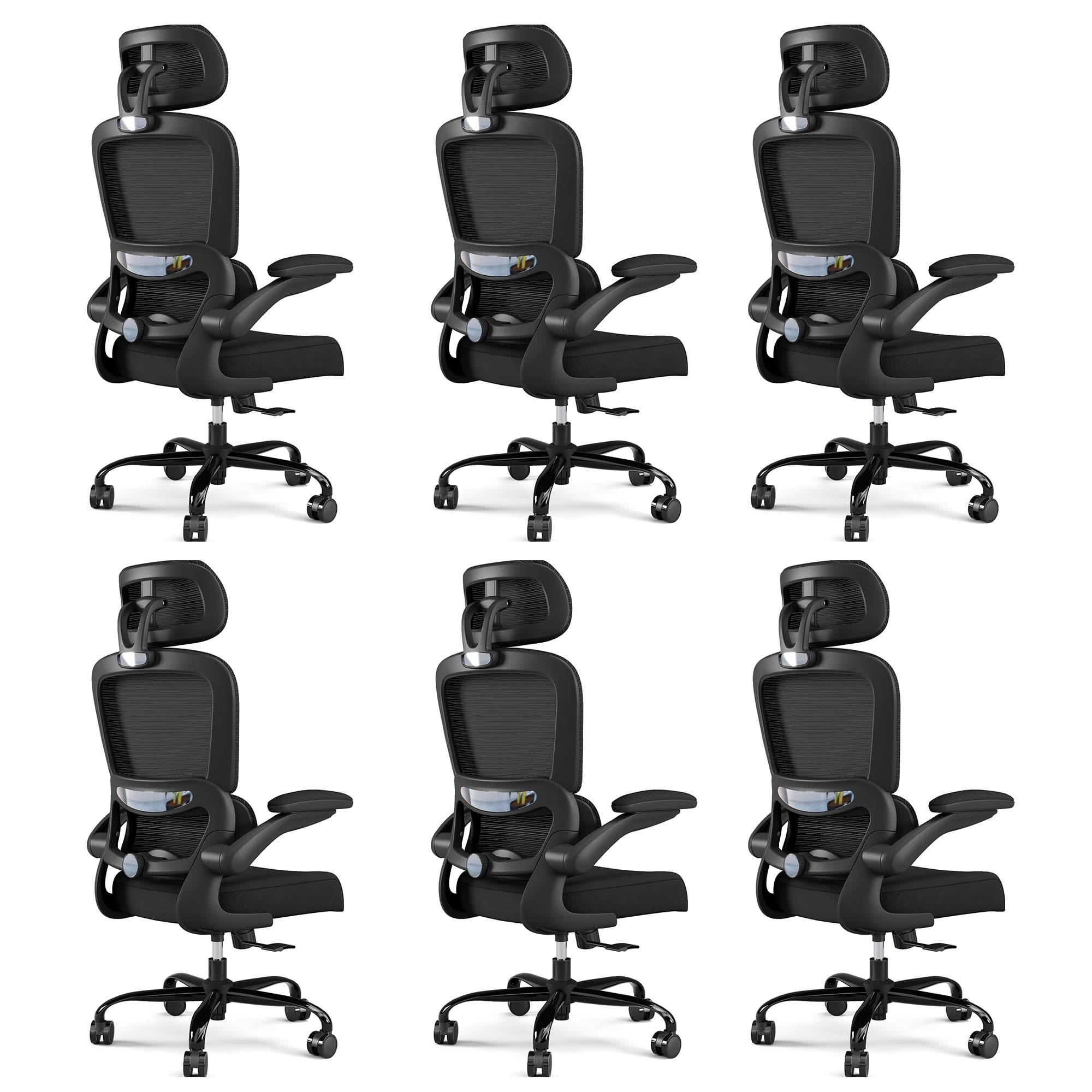 TRALT Office Chair Ergonomic Desk Chair, 330 LBS Home Mesh Office Desk Chairs with Wheels, Comfortable Gaming Chairs (White)