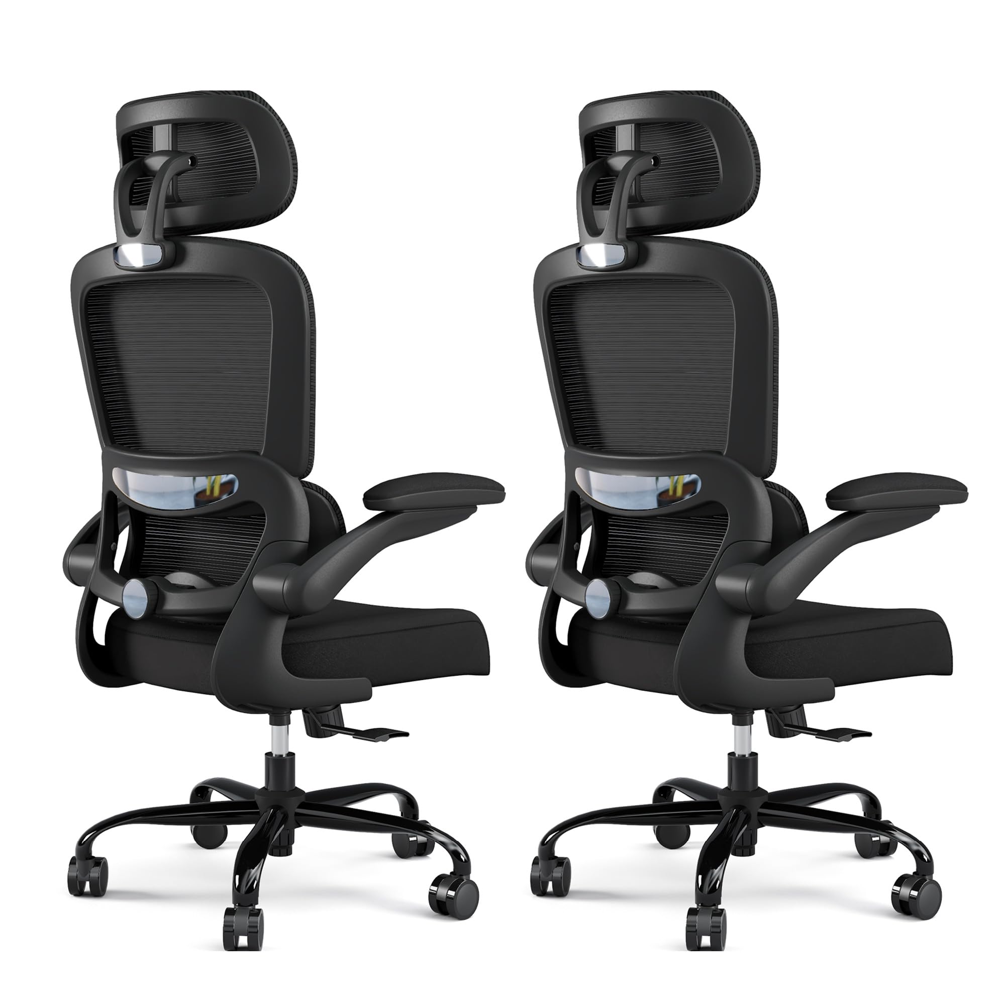 TRALT Office Chair Ergonomic Desk Chair, 330 LBS Home Mesh Office Desk Chairs with Wheels, Comfortable Gaming Chairs (White)